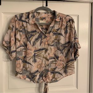 AE Tropical Print Top